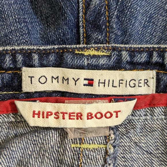 Tommy Hilfiger Y2K 2004 Hipster Boot Front Patch Pocket Back Flap Pocket - 14* - Picture 9 of 11